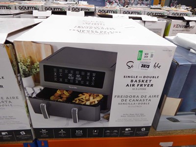 Lot 3073 - Dual basket air fryer