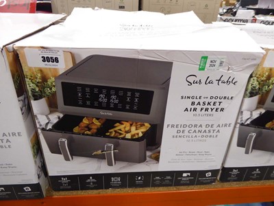 Lot 3076 - Dual basket air fryer