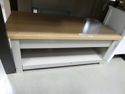 Lot 5249 - Oak finished and painted coffee table