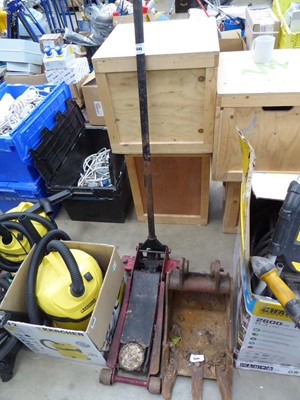 Lot 4345 - Heavy duty hydraulic trolley jack