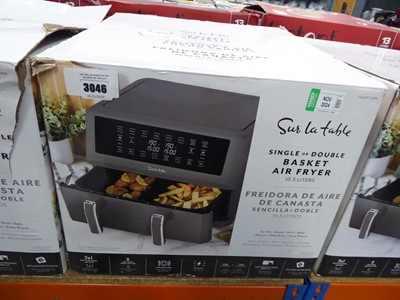 Lot 3077 - Dual basket air fryer