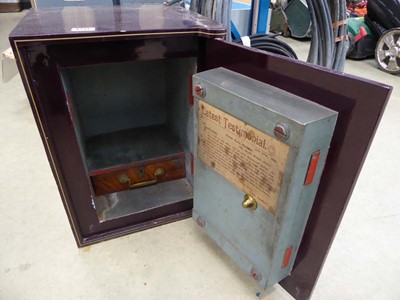 Lot 4277 - Jacob Cartwright vintage fire safe with key