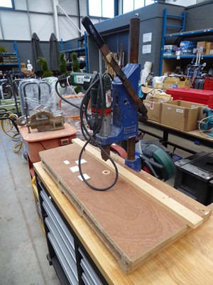 Lot 4356 - Record Power bench drill stand/morticer with a...