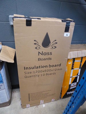 Lot 4291 - 10 Nass insulation boards 1200x600x12mm