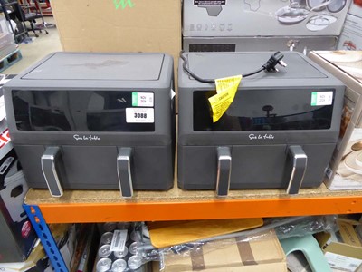 Lot 3088 - 2 unboxed dual basket air fryer