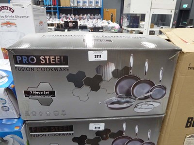 Lot 3111 - Pro Steel Fusion cookware set