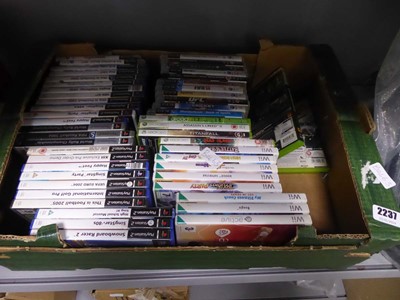 Lot 2237 - Box containing PlayStation II, PlayStation III,...