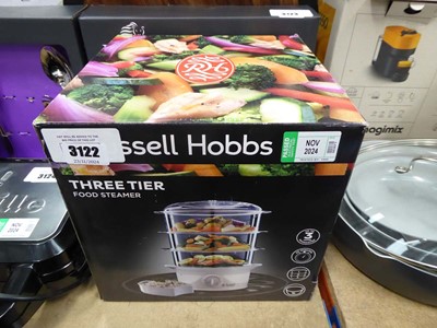 Lot 3122 - Russell Hobbs 3 tier food steamer