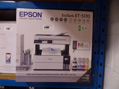 Lot 2198 - Epson Ecotank ET5170 printer, boxed