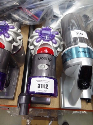 Lot 3142 - Handheld Dyson V8 with pole, head and battery