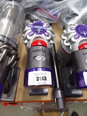 Lot 3143 - Handheld Dyson V8 with pole, head, attachments,...