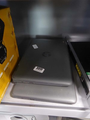 Lot 2277 - 2 HP laptops for spares and repairs