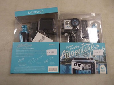 Lot 2212 - 2 Adventure 4K action cameras