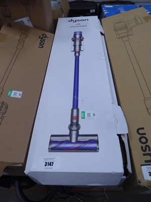 Lot 3147 - Handheld Dyson V11 advanced with pole, head,...