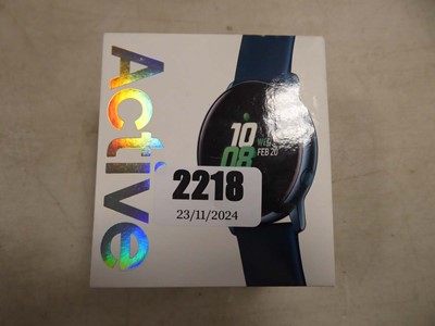 Lot 2218 - Samsung Active Galaxy watch, boxed