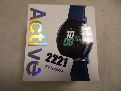 Lot 2221 - Samsung Active Galaxy watch, boxed