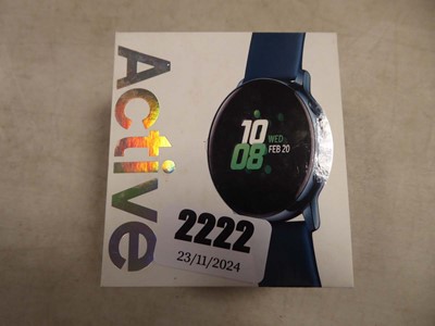 Lot 2222 - Samsung Active Galaxy watch, boxed