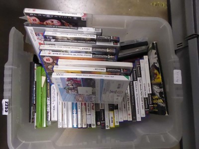 Lot 2253 - Box containing various games for PlayStation...