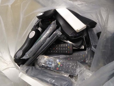 Lot 2254 - Bag containing various remote controls