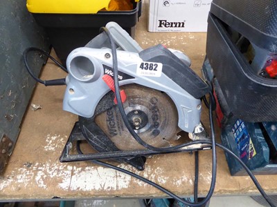 Lot 4382 - Wickes 240v circular saw, Ozito 240v biscuit...