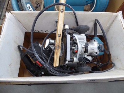 Lot 4394 - 3 assorted power tools inc. Skil 240v jigsaw,...