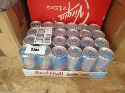 Lot 3255 - Tray of Red bull sugar free energy drinks