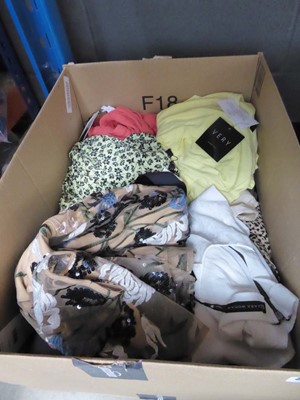 Lot 3262 - Box of mixed sorts of clothing to include Very,...