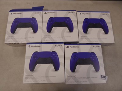 Lot 2315 - 5 boxed Sony Playstation dual sense controllers