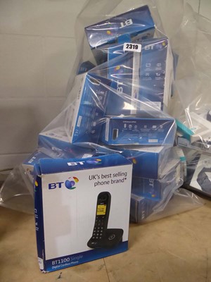 Lot 2319 - Bag containing BT digital cordless phones