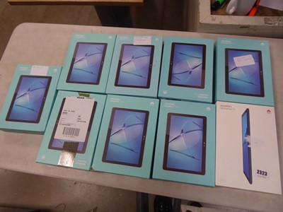 Lot 2323 - 9 Huawei tablets