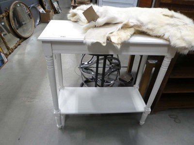 Lot 5181 - Cream painted two tier console table