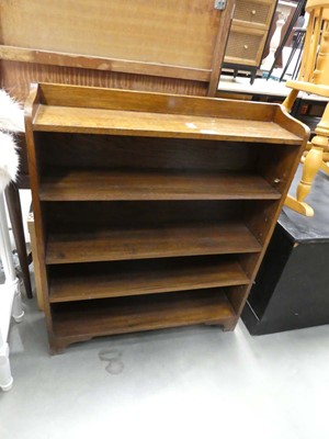 Lot 5182 - Oak open bookcase