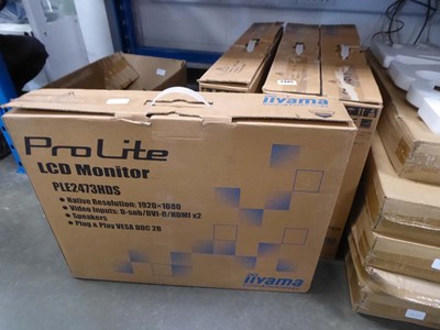 Lot 2345 - 4 boxed Iiyama monitors