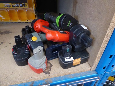 Lot 4447 - Assortment of cordless power tools to include...