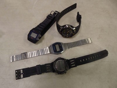 Lot 2375 - Bag containing 3 Casio digital watches and a...