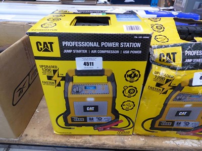 Lot 4511 - CAT Professional power station jumpstarter/air...