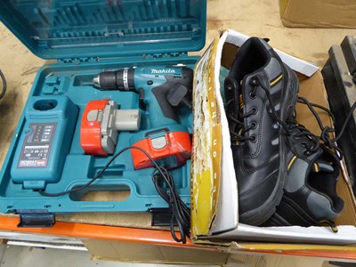 Lot 4517 - Makita cordless drill with 2 batteries and...