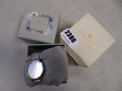 Lot 2386 - Olivia Burton glitter dial silver mesh...