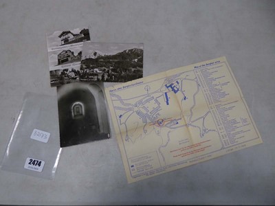 Lot 2474 - Map and photos of Hitler's bunker