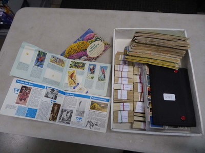 Lot 2484 - Box containing various tea cards and other cards