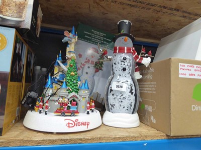 Lot 3326 - Boxed and unboxed snowman lanterns and Disney...