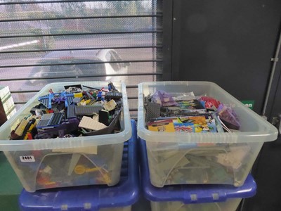 Lot 2491 - 4 Boxed containing various Lego items