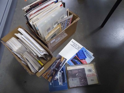 Lot 2503 - 2 boxes containing car related brochures,...