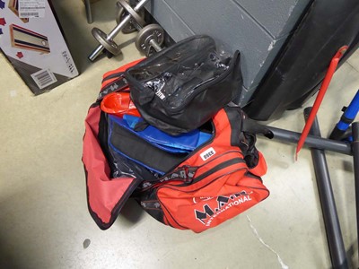 Lot 3360 - Bag containing various sparring gear, pads,...