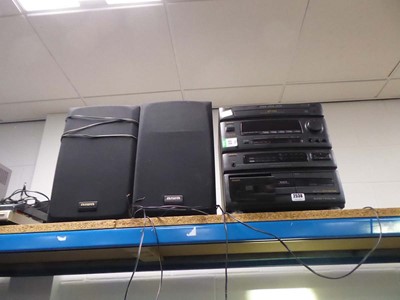 Lot 2538 - Aiwa stack music system including a CD changer...