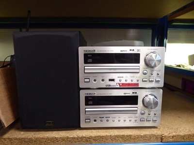 Lot 2546 - 2 Teac CD receivers CRH255 and CRH250 along...