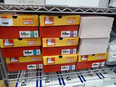 Lot 3389 - 7 pairs of Sketcher hands free swift fit shoes...