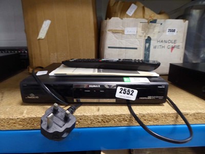 Lot 2552 - Humax HD box with remote