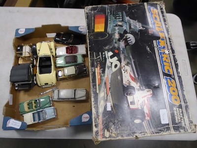 Lot 2511 - Scalextric 200 racing set, plus tray of...