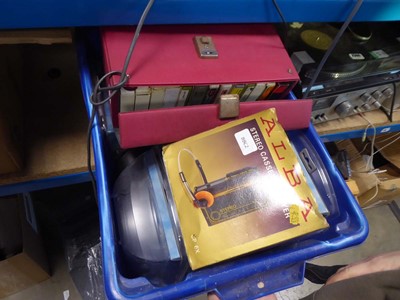 Lot 2559 - Box containing headphones, cassette player etc.